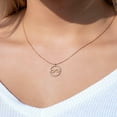 thumbnail image 3 of 1.00 Ct Round Cut Lab Created Diamond Infinity Circle Women's Pendant 14K Rose Gold Plated 18", 3 of 5