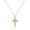 Silver, variant on 925 Sterling Silver Crown Cross Necklace for Women Teens, Dainty Cubic Zirconia Pendant Simple Faith Cross Jewelry Necklace