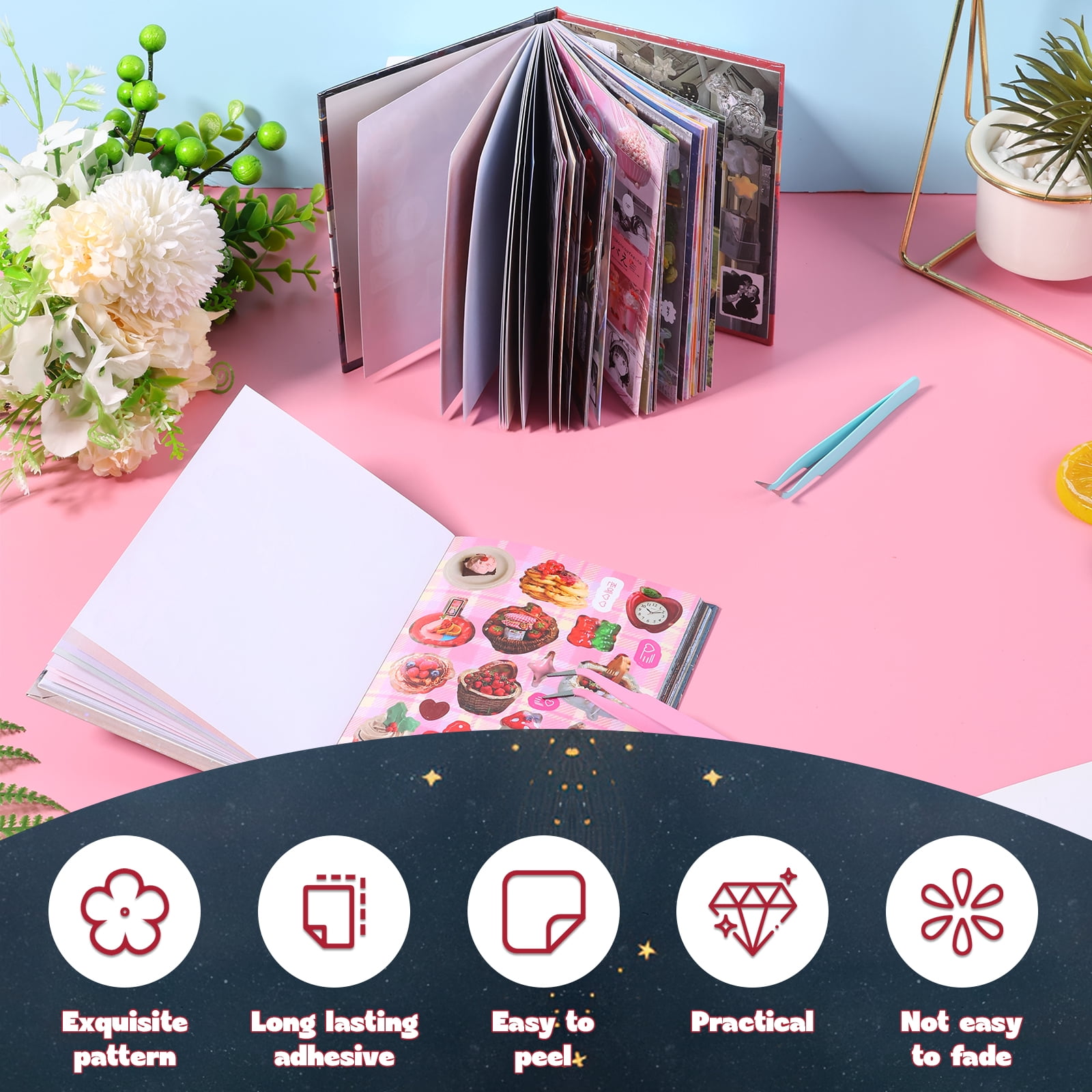 90 Sheets Japanese Sticker Book for Scrapbooking & Journaling – Heisei Retro Manga Style Korean Stickers for DIY Crafts, Aesthetic Decoration Junk Journal Gifts & Kawaii Sticker Book for Adults