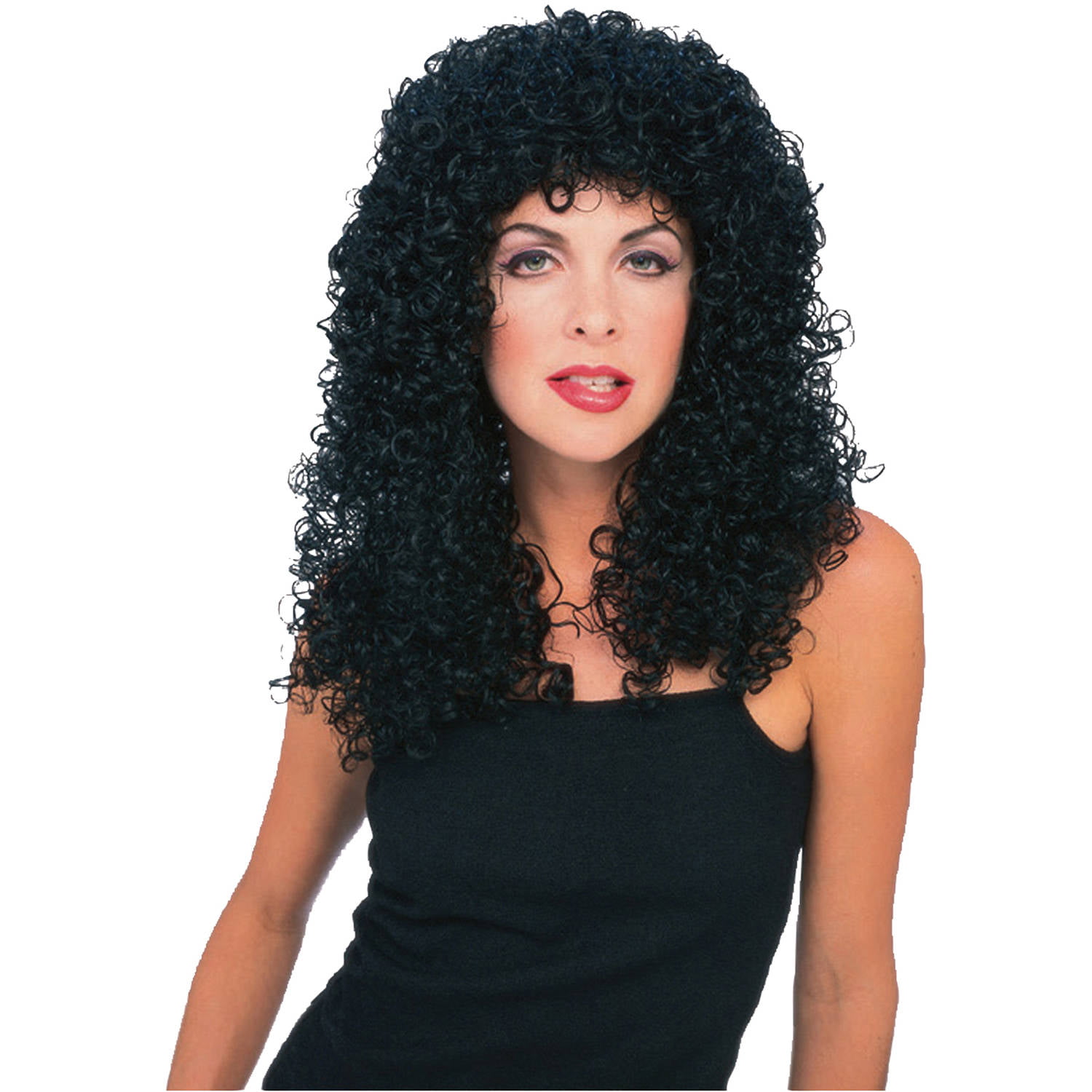 Curly Extra Long Wig Adult Halloween Accessory - Walmart.com