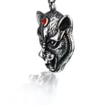 thumbnail image 6 of GKNET Stainless Steel Night Demon Bear Pendant Necklace For Mens Jewelry, 6 of 6