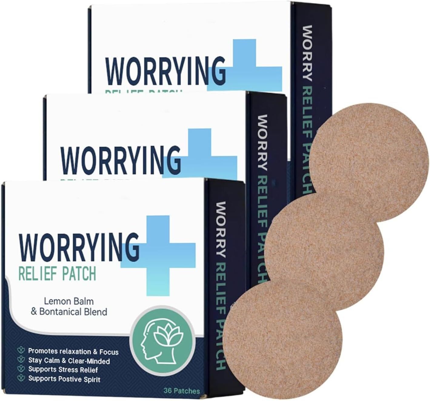 Worrying Relief Patch, Relaxing Relieve Anxiety Stress Acupoint Patches