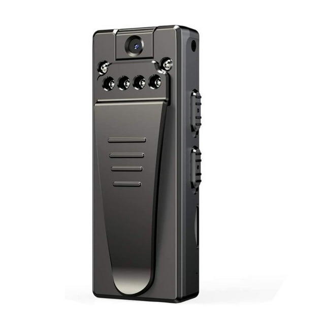 Mini cámara corporal, cámara portátil inalámbrica de 1080p con detección de movimiento y clip, grabadora de vídeo portátil