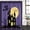 Black Purple, variant on Polyester Fabric Halloween Shower Curtain, Orange Horror Castle Evil Witch Full Moon Night Waterproof Bathtub Curtain Bathroom Decor Set with Hooks 72 x 72 Inches
