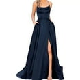 thumbnail image 6 of Casual Maxi Dress for Women Split Cocktail Dress Strappy Backless Dress Spaghetti Straps Evening Dresses Club Dress, 6 of 9