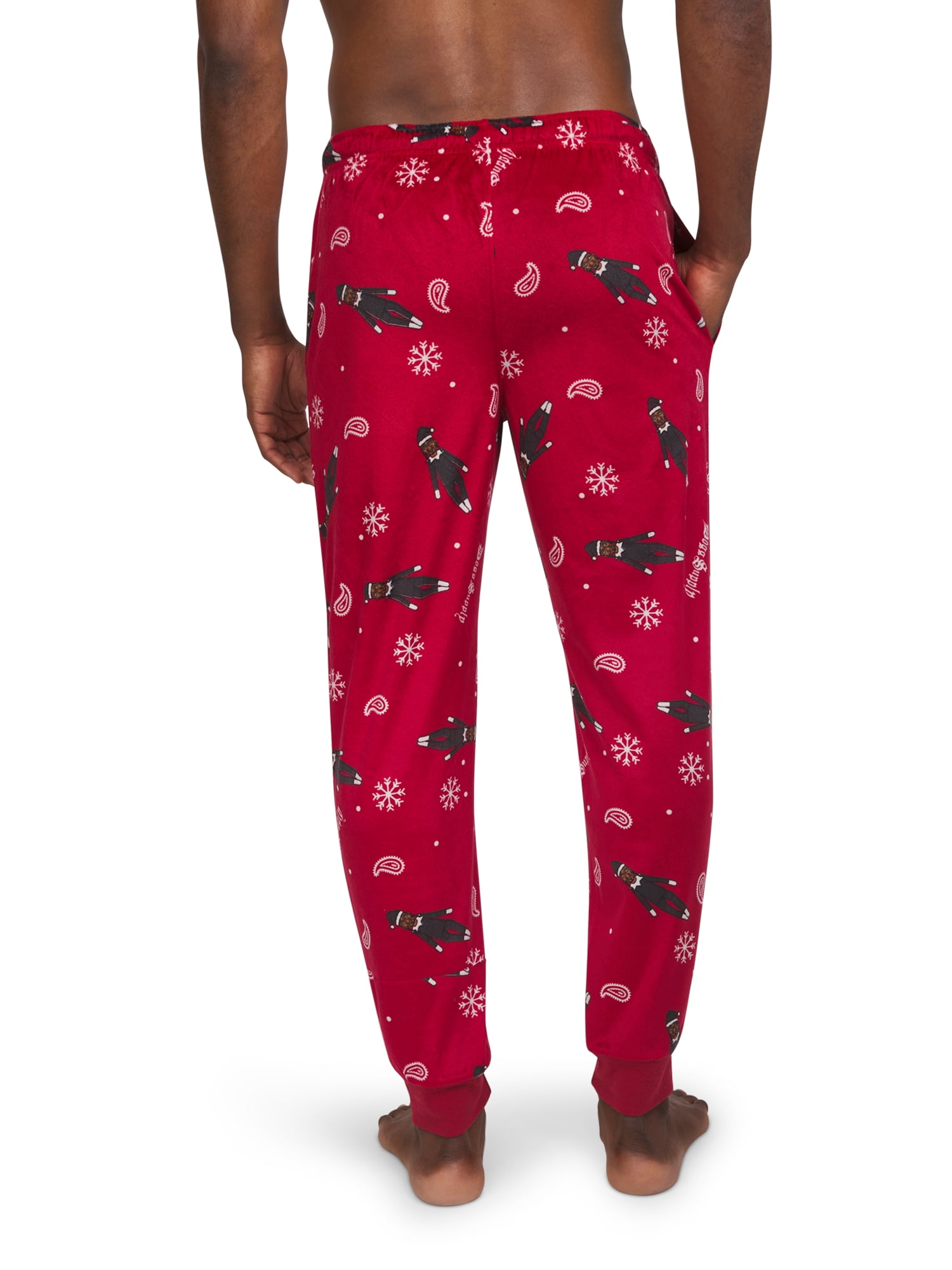 Dogg Supply Men's Microfleece Pull-On Sleep Joggers with Pockets, Sizes S-XL