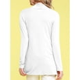 thumbnail image 5 of Made by Johnny Women's Draped Open Front Cardigan XXXL WHITE, 5 of 6