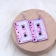 thumbnail image 1 of Pendientes geométricos con costura acrílica de cinta de 9 colores, pendientes sencillos de personalidad a la moda, pendientes para mujer, 1 of 4