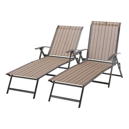 Mainstays fair park sling folding chaise lounge chair deals