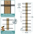 thumbnail image 2 of Sorbus Wall Mounted Wine Rack for 18 Wine Bottles - Wood Wine Rack Wall Mounted for Wine Bottles, Liquor, Champagne - Decorative Wood Wine Racks for Home Bar, Kitchen, Dining Room Wall Wine Bottle, 2 of 7