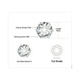 thumbnail image 3 of Jewelrypalace Round Cut GRA 4-9mm 0.6-6ct Moissanite Solitaire Stud Earrings for Women, 925 Sterling Silver 14k White Gold Plated Earrings for Her, Classic Simulated Diamond Earrings VVS D-F, 3 of 6