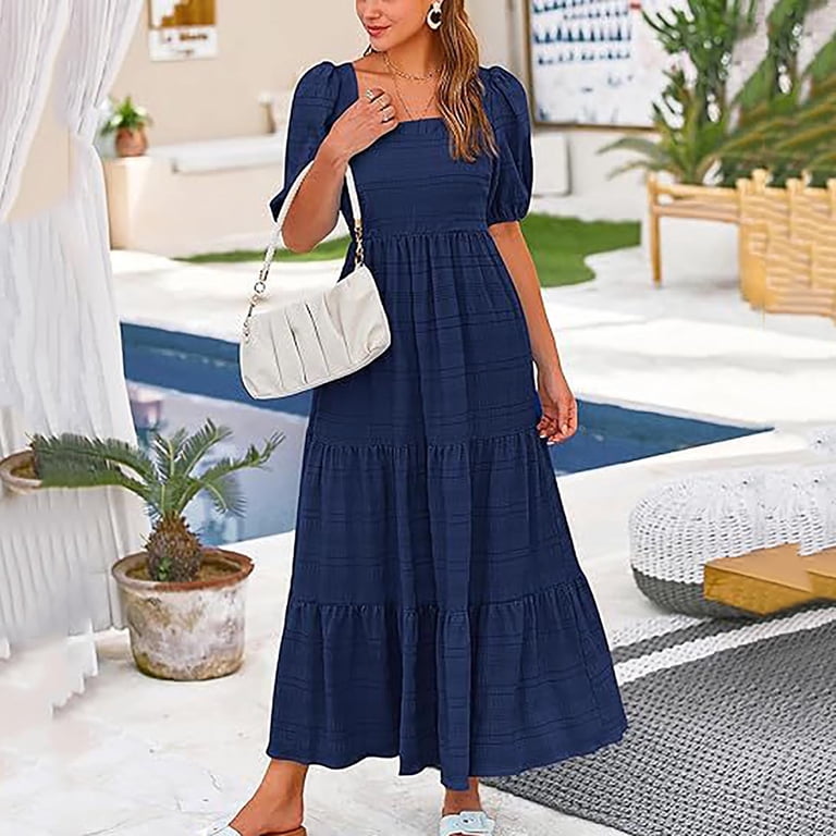 Summer Fashion Dresses for Women 2024 Plus Size Casual High-end Sleeveless Waist Cinching Large Hem Gentle Style Dress