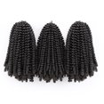 thumbnail image 5 of SEGO Ombre Spring Fluffy Twist Crochet Braiding Hair Twist Crochet Braids Purple Color Hair Extensions Low Temperature Synthetic Passion Twist Hair Extensions, 5 of 8