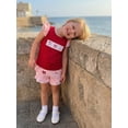 thumbnail image 6 of BemeyourBBs Toddler Baby Girl Summer Clothes Baseball Outfit Baseball Bow Embroidered Ruffled Trim Flying Sleeve T Shirt Tops and Ruffle Plaid Shorts 2 Pcs Set, 6 of 9