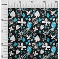 thumbnail image 2 of oneOone Velvet Medium Blue Fabric Poker Card Sewing Fabric By The Yard Printed Diy Clothing Sewing Supplies 58 Inch Wide, 2 of 4