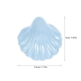 thumbnail image 4 of 2pcs Cabinet Knob Shell Shaped Drawer Wardrobe Pull Ceramic Dresser Pull Furniture Handles, 4 of 9