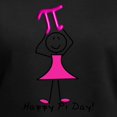 thumbnail image 3 of CafePress - Happy Pi Day Stick Lady Pink - Women's V-Neck Dark T-Shirt, 3 of 4