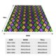 thumbnail image 3 of Balery Mardi Gras Shiny Green Purple Manta de Felpa Suave y Acogedora – Cobija de Franela Aterciopelada para Cama, Lavable y Cálida para Sofá, Mascotas, Transpirable-50"x40", 3 of 7