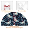 thumbnail image 4 of Rateoe Glowing Butterfly Print Christmas Tree Skirt 48" for Xmas Holiday New Year Party Circle Tree Mat Ornaments Decoration, 4 of 7