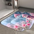 thumbnail image 2 of 1pc Pink Knitted Snowman Absorbent Non-Slip Bathroom Thickened Flannel Rug Decor,Soft,Quick Drying,Suitable For Indoor/outdoor Use,Bathrooms,Bedrooms,Kitchens,Terrace,Laundry Rooms,16"x24", 2 of 9