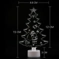 thumbnail image 3 of Visland Christmas Ornament LED Romantic Non-Glaring Glowing Reusable Christmas Night Lights Gift for Home, 3 of 6