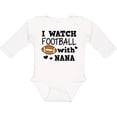 thumbnail image 3 of Inktastic I Watch Football with My Nana Boys Long Sleeve Baby Bodysuit, 3 of 5