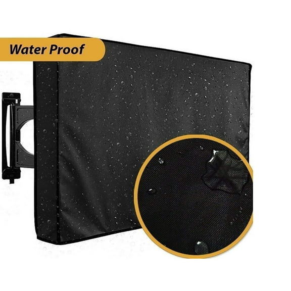 Clearance Furniture Protection under $30,600D Outdoor TV Cover Fitted Television Protector Black