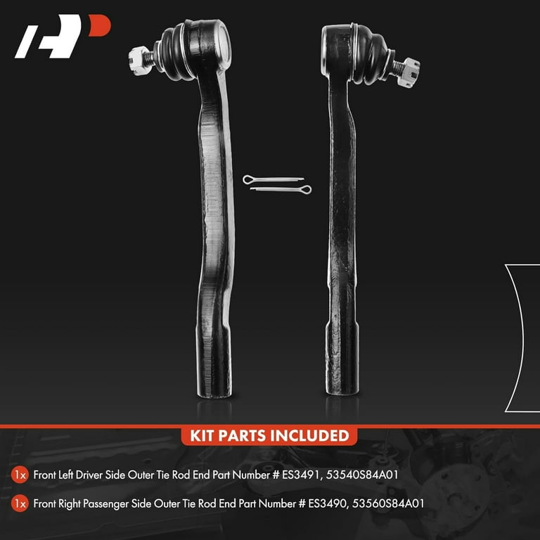 Complete Front Tie Rod End Set For 2013-2016 Mazda CX-5 - Left & Right, Inner & Outer (4-Piece) 5 thumbnail image