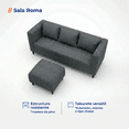 thumbnail image 3 of LASE Muebles Sala Roma Sofá con Otomán Adaptable con Cojines Oxford, 3 of 6
