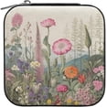 thumbnail image 2 of FREEAMG Herbal Wildflower Jewelry Box for Teens Girls Women Birthday Christmas Gift, Portable PU Leather Jewelry Storage Box Mini Travel Jewelry Case for Necklace, Earrings, Rings, Bracelet, 2 of 7