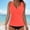 Orange, variant on Baqcunre Women's Two Piece Tankini Swimsuits Warp Ruched V Neck Slimming Bathing Suits Swim Tank Top with Bottom Black L