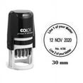 thumbnail image 2 of Self Inking COLOP R30 Round Custom Rubber Stamp With Date Personalized Office Stamper - Dater Stamp - Red Ink, 2 of 4