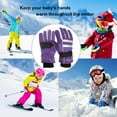 thumbnail image 3 of Uuszgmr Winter Gloves For Boys Girls Winter Outdoor Boys Girl Snow Skating Snowboarding Windproof Warm Ski Glove Suit For 7 12 Years Old Kids, 3 of 8