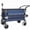 Blue+Grey, variant on 480Lbs Collapsible Wagon with Canopy and Mosquito Net, Heavy Duty Foldable Garden Cart with 7 All-Terrain Wheels for Camping Shopping Sports, Purple