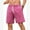 Pink, variant on IDOPIP Men's Vintage Cotton Shorts Waist Drawstring Shorts with Pockets Casual Shorts