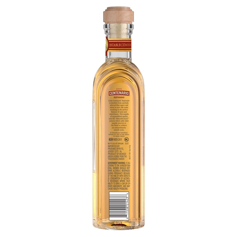 Gran Centenario Reposado Tequila, 750 ml Glass Bottle, 40% ABV