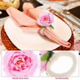 thumbnail image 3 of 12pcs Flower Napkin Rings Rose Napkin Holders Serviette Buckles Napkin Buckles Tabletop Accessories, 3 of 3