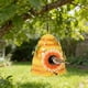 thumbnail image 1 of Comedero colgante de hierro para pájaros | Decoración de jardín y estación de alimentación para aves | Adorno para patio o balcón | Comedero de metal artesanal para atraer aves silvestres, 1 of 8