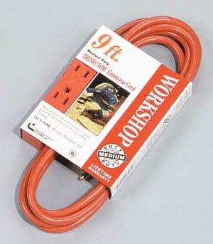 Coleman Cable 04006 9' 16 3 Orange Trinector Three-Way Power Extension Cord by Coleman Cable Inc