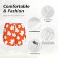 thumbnail image 6 of Lsque Bright Autumn Leaves Charm Printed Women's Running Shorts with Liner Pockets,Elastic Quick Dry Workout Athletic Gym Yoga Shorts,Womens High Waist Shorts-XX-Large, 6 of 9