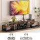 thumbnail image 1 of Mueble para TV Moderno con Soporte, Mesa de TV Grande con 2 Mesas Auxiliares Extraíbles Centro de Entretenimiento para Televisor de hasta 75 Pulgadas, Mueble para Television, Sala, Dormitorio, 1 of 8