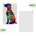 thumbnail image 2 of ONETECH Colorful Dog Silhouette Golf Towel 24x16in 1PC, 2 of 7