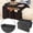 Black, variant on Sofa Armrest Organizer With Cup Holder Tray For Recliner Couch, TV Remote Holder, Bedside Storage, Cellphone & Tablet Pocket