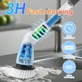 thumbnail image 5 of Electric Spin Scrubber,ClnEZ  Cordless Shower Scrub Brush with 6 Replaceable Brush Heads - Cordless Bathroom and Kitchen Cleaner, 5 of 6