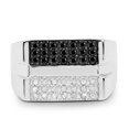 thumbnail image 4 of 0.64 Carat Genuine Black Diamond and White Diamond .925 Sterling Silver Ring QJ Model, 4 of 4