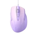 thumbnail image 6 of TECKNET Wired Mouse, 6-Button Corded with 4 Adjustable DPI, Optical Ergonomic Design, 5FT Cord for Laptop, Chromebook, PC, Desktop, Mac, Notebook - Gradient Lavender, 6 of 9