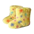 thumbnail image 2 of Girls Boys Kids Faux Fur Boots Furry Fuzzy Fluffy Snow Boots Warm Winter Boots Flat Shoes Outdoor Boot, 2 of 5