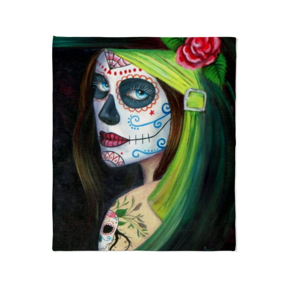 CafePress - Day Of The Dead Throw Blanket - Soft Fleece Throw Blanket, 50"x60" for All Ages
