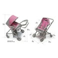 thumbnail image 6 of Voyage Twin Carriage Doll Stroller - Gray/Pink, 6 of 12