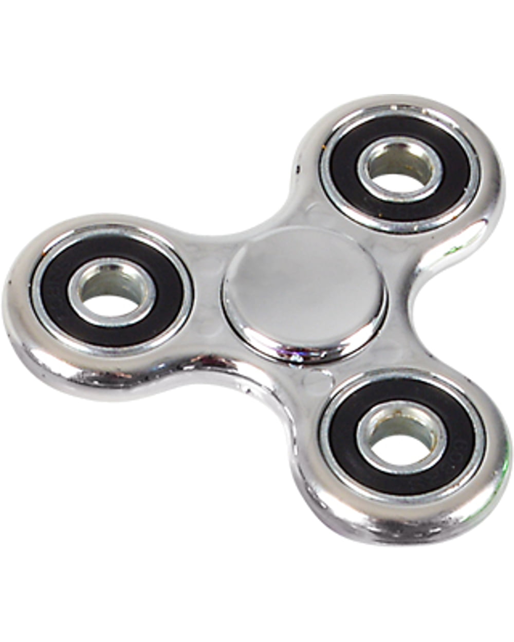 Brand New Boxed Metal Fidget Spinner/Silver And Crystal Kids Fun Toys 